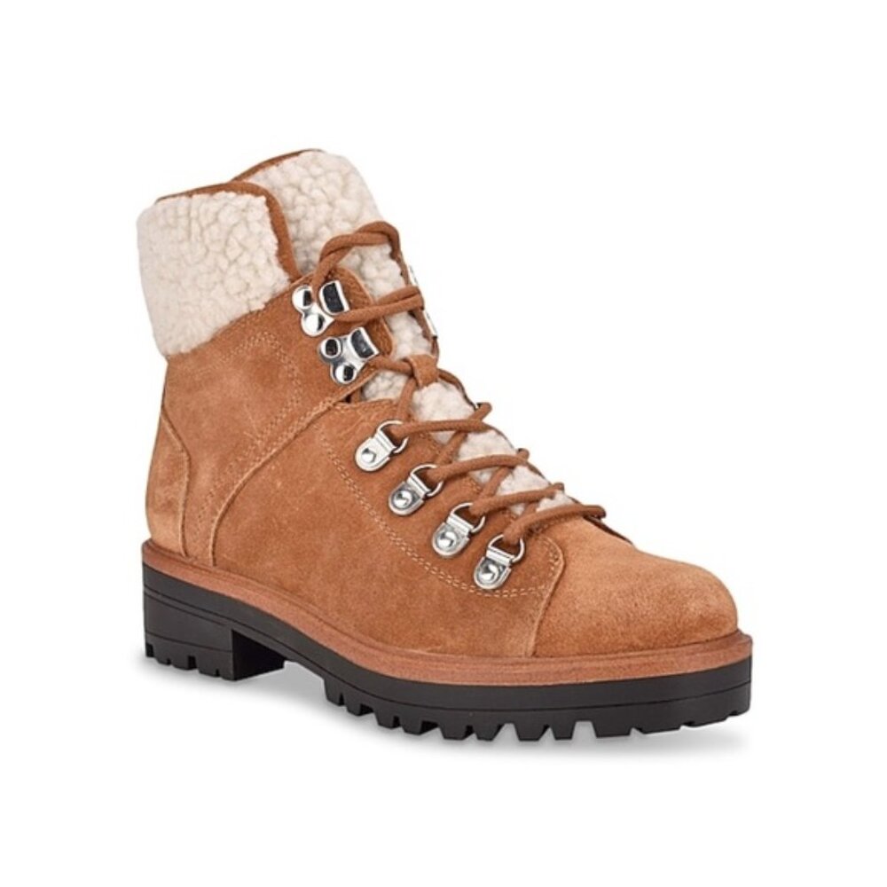 Marc Fisher Isalia Bootie (Cognac Suede) 8